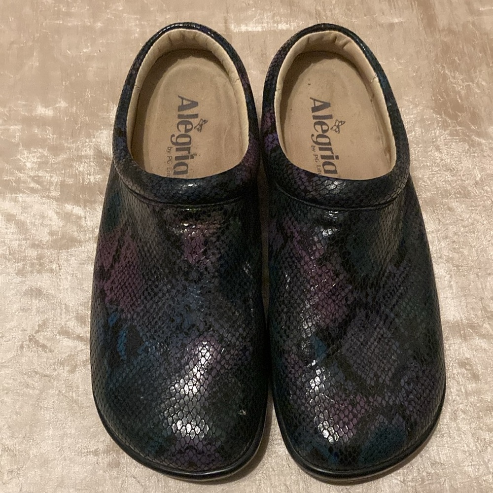 Alegria Clog Snakeskin Leather Kayla Kay 726 - Picture 2 of 6